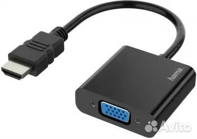 Адаптер hama H-54569, hdmi (m) - VGA (f)