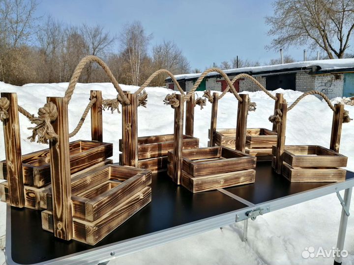 Ящики деревянные для подарков