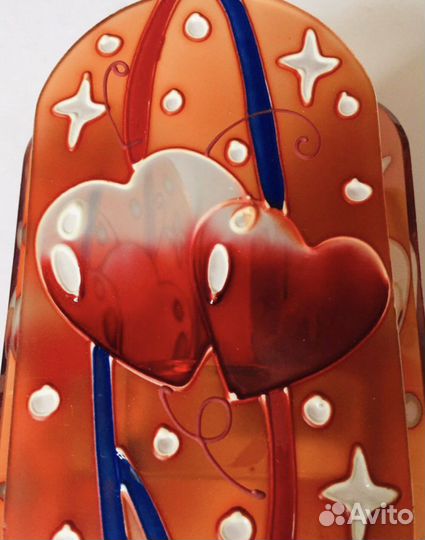 Аромалампа стекло витраж подсвечник