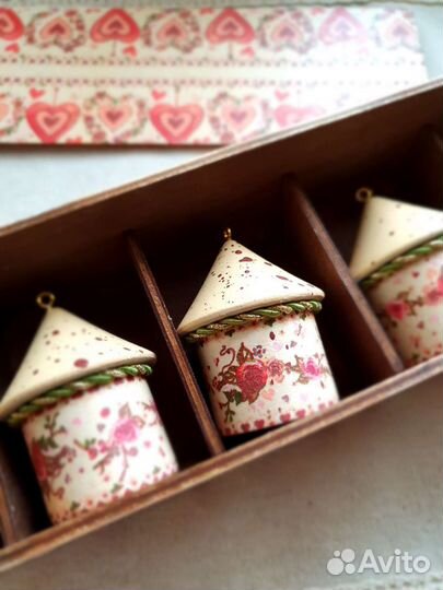 Набор елочных игрушек в пенале