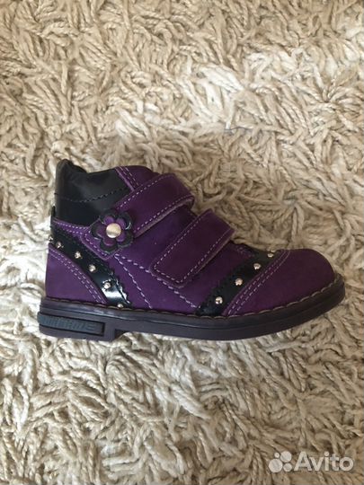 Ботинки кожа-замш, весна/осень