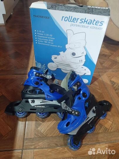 Роликовые коньки детские раздвижные