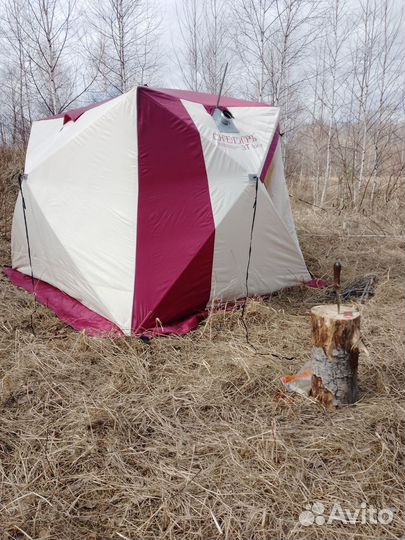 Зимняя палатка cube трехслойная бу
