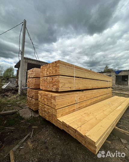 Доска обрезная 40х150х6000