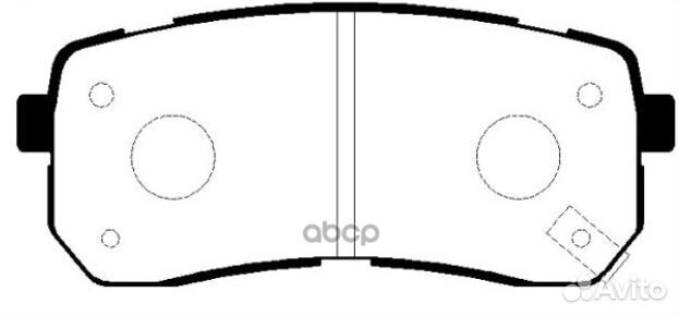 Колодки тормозные дисковые зад GK0544 CTR