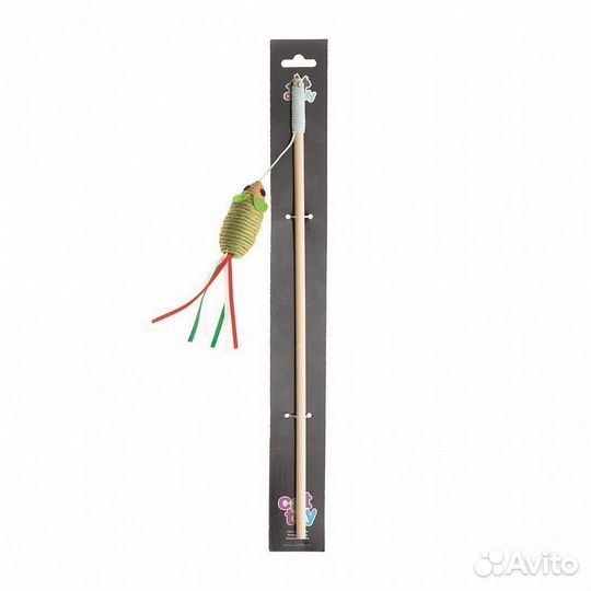 Игрушка comfy для кошки Удочка gaia с погремушкой