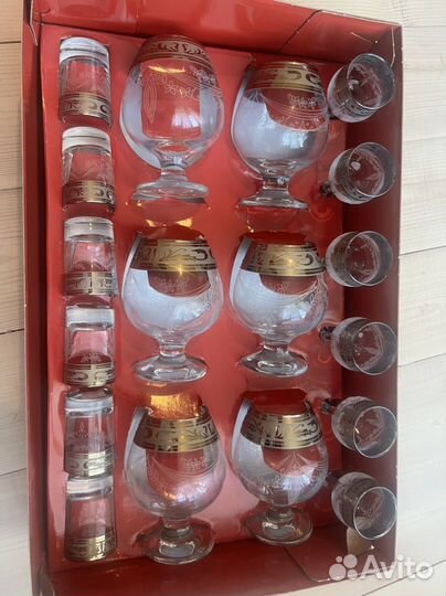 Подарочный набор бокалы, рюмки,стопки новый
