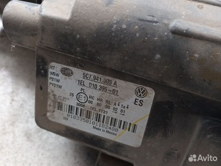 Фара левая jetta 6