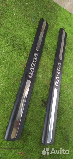 Накладки на порог салона пара передние Volvo V70