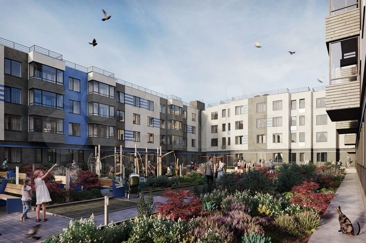 2-к. квартира, 50,9 м², 1/4 эт.