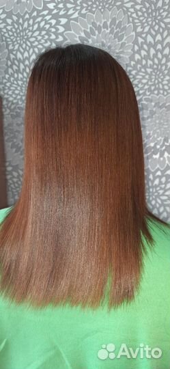 Кератиновое выпрямление волос