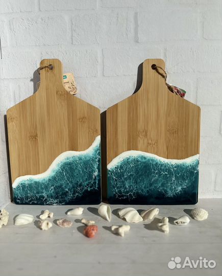 Сервировочная доска с побережьем)