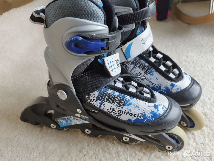 Роликовые коньки детские раздвижные