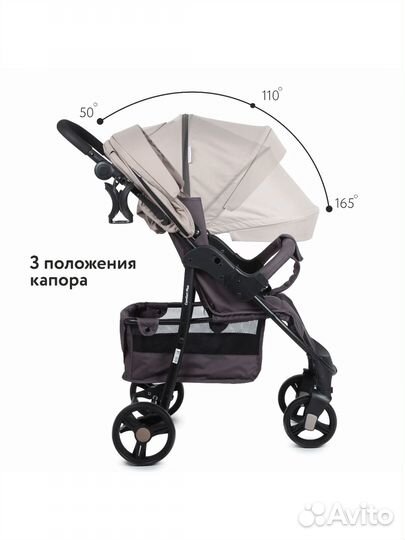 Коляска babyton comfort бежевая