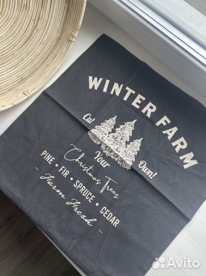 Чехол со льном hm home новый