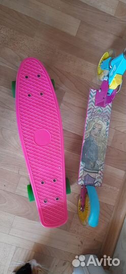 Скейт и самокат