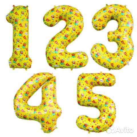 Фольгированные цифры