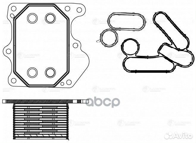 Радиатор масл. для а/м Ford Transit (06) / (13)