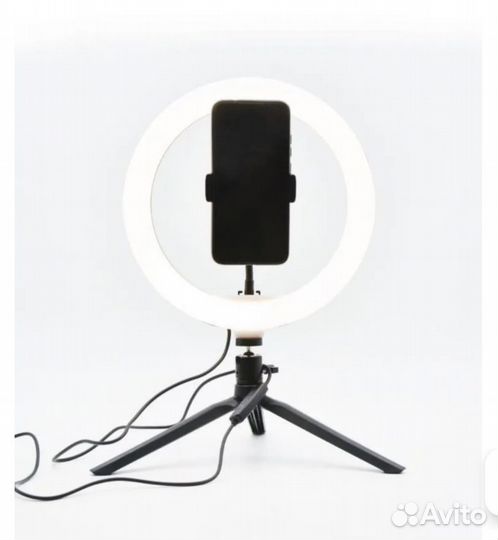Лампа светодиодная кольцевая 26 см для съёмки