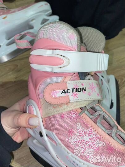 Коньки детские раздвижные 26-29