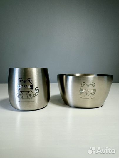 Детская посуда из нержавейки, тарелка, кружка