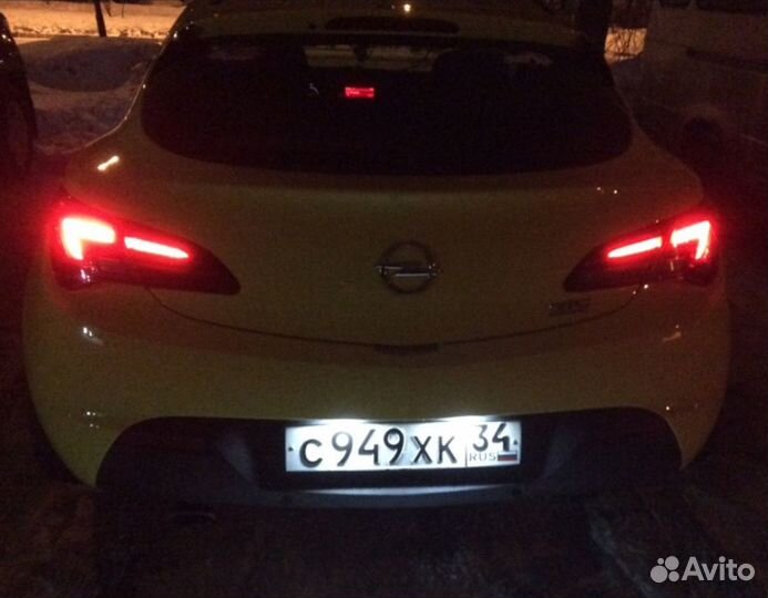 Подсветка номера Opel Astra H J Corsa