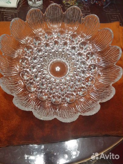 Ваза для фруктов на ножке СССР