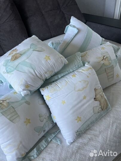 Бортики подушки для детской кроватки