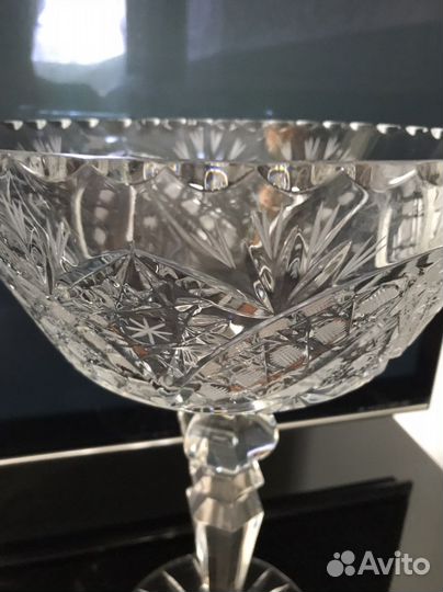 Хрустальная ваза большая Гусь-хрустальный