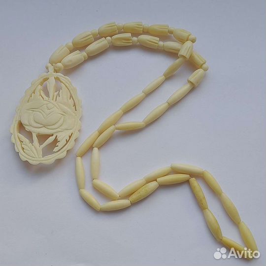 Старинные бусы колье