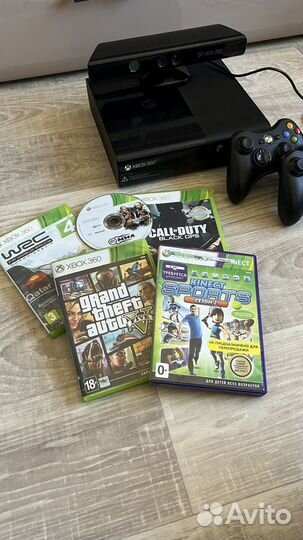 Xbox 360 + Kinect с 2 джойстиками