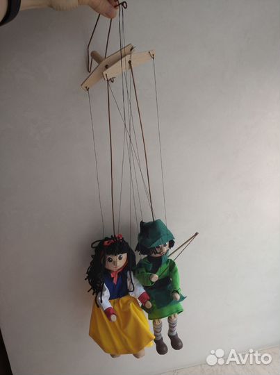 Куклы марионетки Робин Гуд и Дева Мэрион