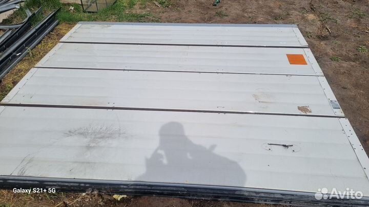 Секционные ворота алютех б/у