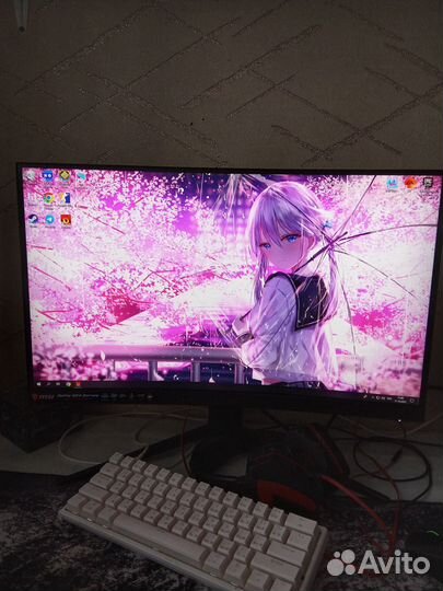 Монитор изогнутый 144 гц MSI 24 дюйма