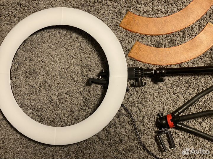 Кольцевая лампа со штативом 55см