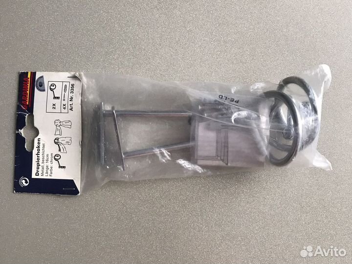 Держатели занавесок, крюки