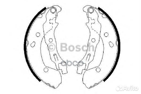 0 986 487 668 4168.00693SBS колодки барабанн