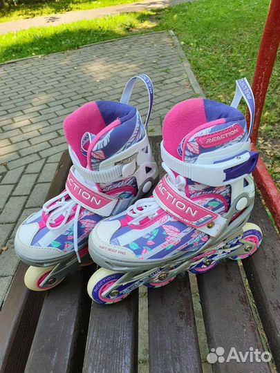 Роликовые коньки детские раздвижные