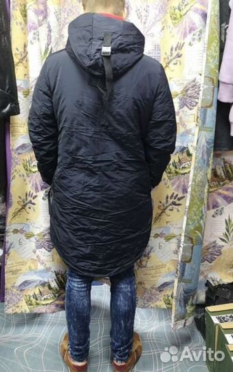 Парка куртка унисекс зима синяя 2xl