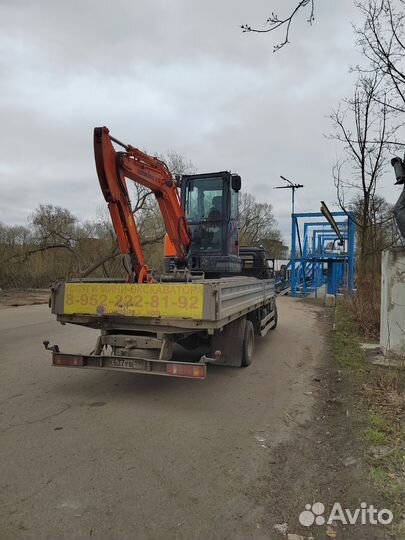 Миниэкскаватор, копка траншей, септик