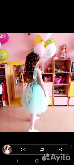 Нарядное платье для девочки 134