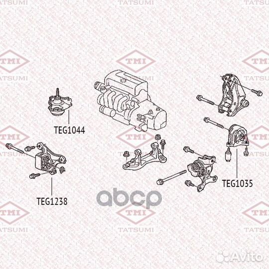 Подушка двс TEG1044 tatsumi