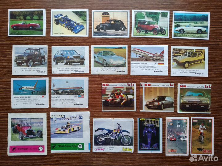 Вкладыши от жвачек. Обмен