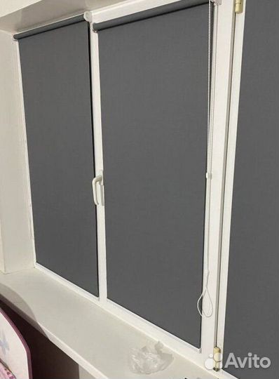 Рулонные шторы зебра в коробе S1807