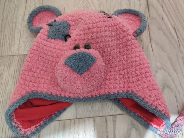 Шапка и снуд для девочки ручной работы 2-4 года