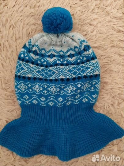 Зимняя шапка для мальчика, 44-46