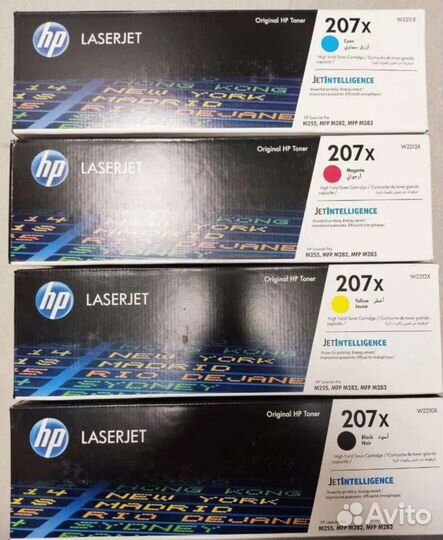 Оригинальные Картриджы HP 207X (4шт.)
