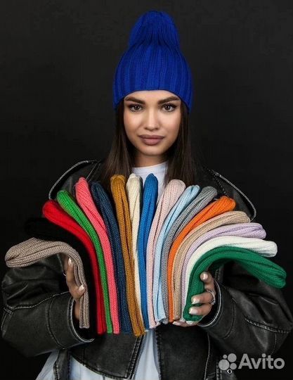 Шапка бини женская