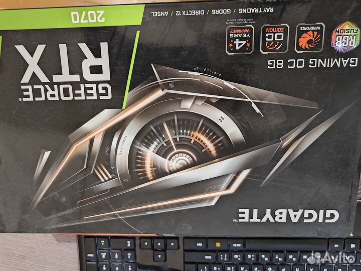 Видеокарта GeForce RTX 2070 gaming OC white 8GB