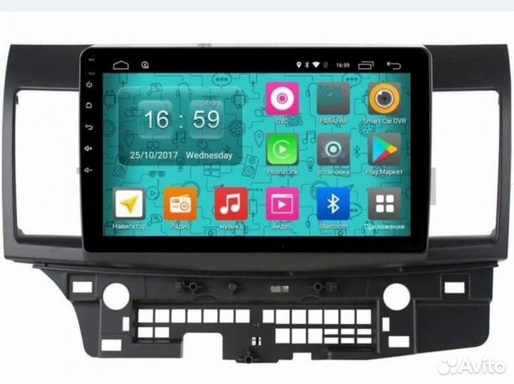 Магнитола mitsubishi lancer x, galant Fortis 07+